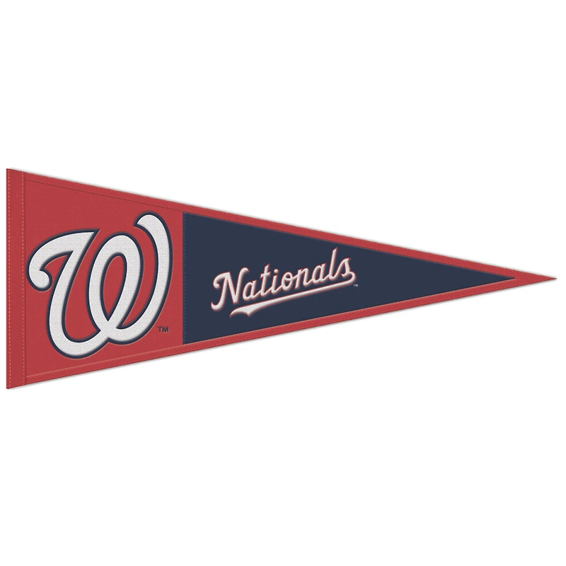 WinCraft Washington Nationals 13" x 32" Fanion avec logo principal en laine