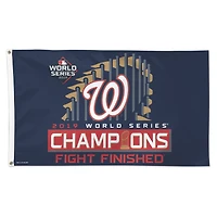 WinCraft Washington Nationals 2019 World Series Champions sur le terrain Vestiaire 1 face Deluxe Drapeau 3 pi x 5 pi