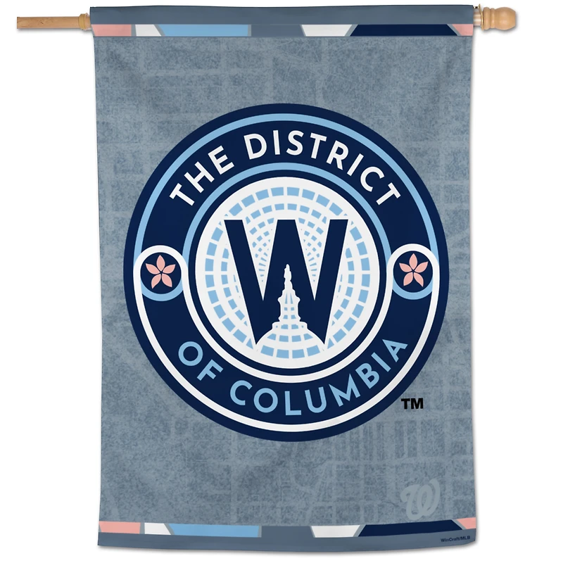Bannière verticale simple face WinCraft Washington Nationals 2025 City Connect 28" x 40"