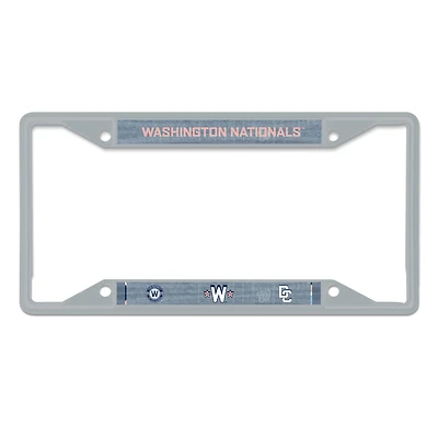 Cadre de plaque d'immatriculation en métal découpé au laser WinCraft Washington Nationals 2025 City Connect