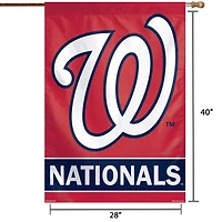 WinCraft Washington Nationals 28" x 40" Primary Logo Single-Sided Vertical Banner