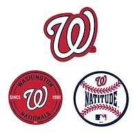 WinCraft  Washington Nationals 3-Pack Premium Fridge Magnet Set