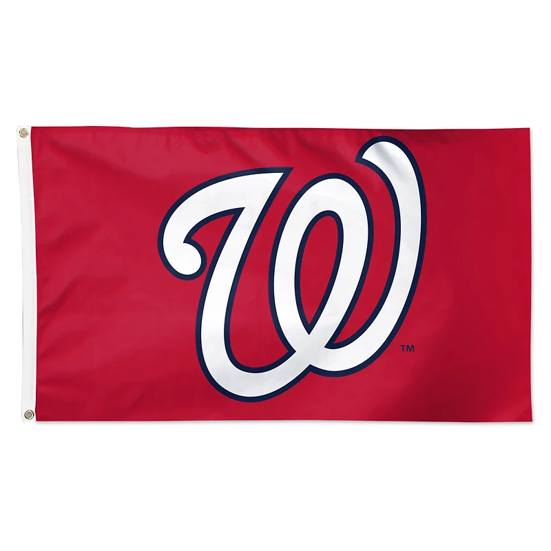 Drapeau WinCraft Washington Nationals 3' x 5' avec logo principal (face simple)