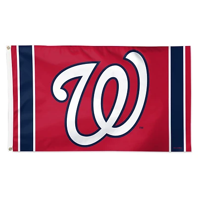 Drapeau WinCraft Washington Nationals 3' x 5' à rayures verticales de luxe, simple face