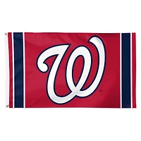Drapeau WinCraft Washington Nationals 3' x 5' à rayures verticales de luxe, simple face