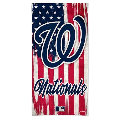 WinCraft Washington Nationals 60'' x 30'' Patriotic Spectra Beach Towel