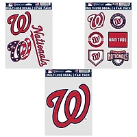 WinCraft Washington Nationals Three-Pack Fan Decal Set