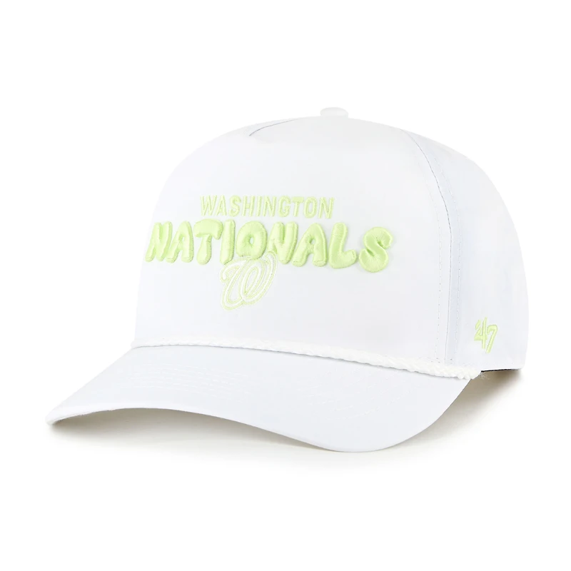 Women's '47  White Washington Nationals Bright Side Adjustable Hitch Hat
