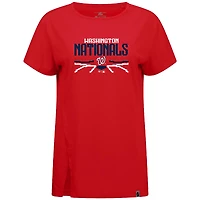 Women's Levelwear  Red Washington Nationals Influx Arcade T-Shirt