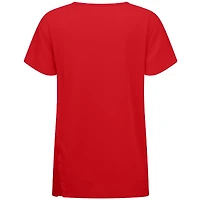T-shirt rouge Levelwear pour femme Washington Nationals Influx Arcade
