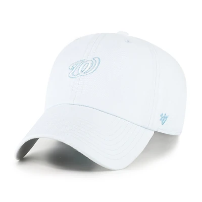 Casquette ajustable Washington Nationals bleu clair '47 Pastel Clean Up pour femmes