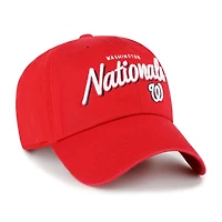 Casquette ajustable Ariana Clean Up rouge '47 pour femme des Nationals de Washington