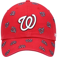 Casquette réglable Confetti Clean Up des Nationals de Washington '47 rouge pour femme
