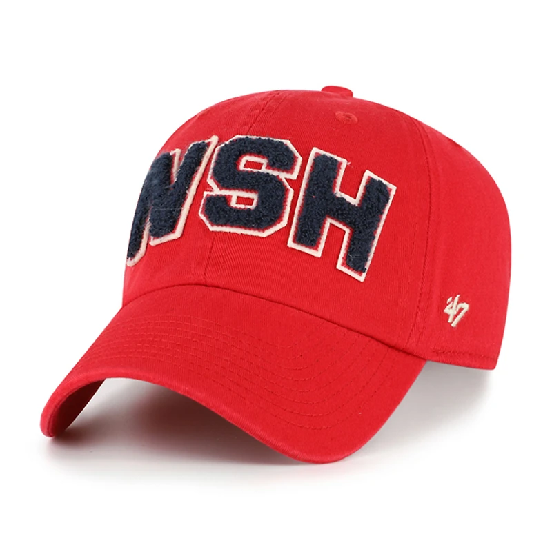Women's '47 Red Washington Nationals Zoey Clean Up Adjustable Hat