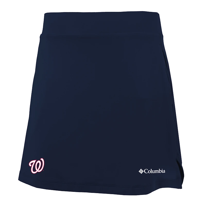 Women's Columbia Navy Washington Nationals Best One Yet Skort
