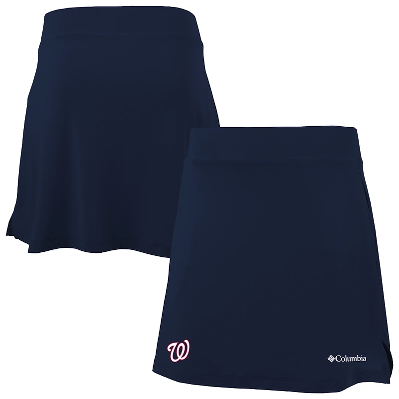 Jupe-short Columbia Navy Washington Nationals Best One Yet pour femme