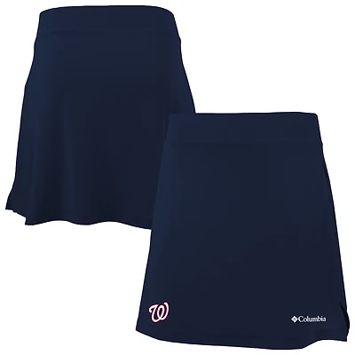Jupe-short Columbia Navy Washington Nationals Best One Yet pour femme