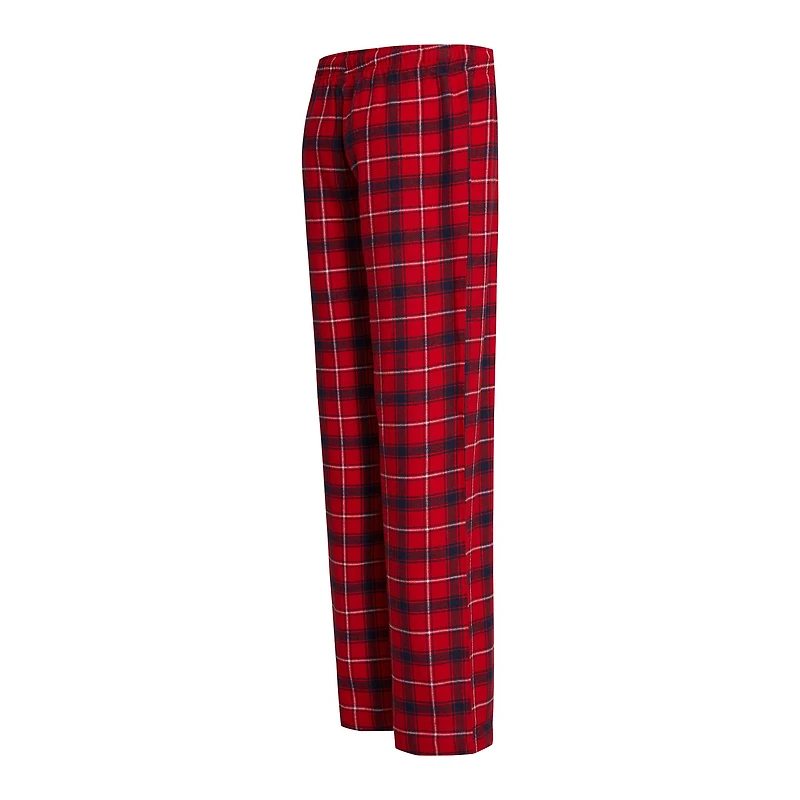 Ensemble de nuit Concepts Sport rouge/bleu marine pour femme, haut Arctic et pantalon en flanelle des Washington Nationals