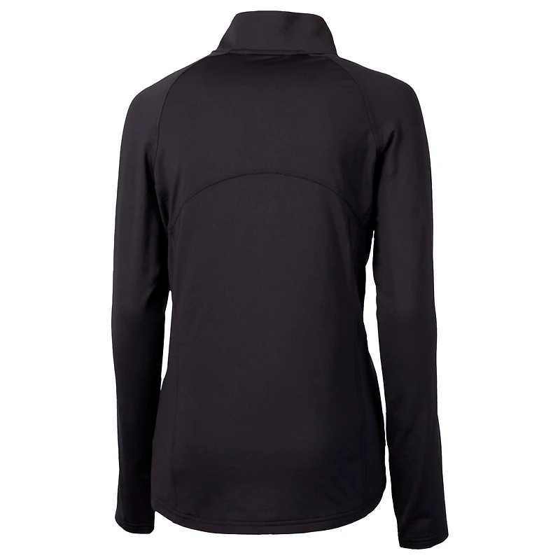 Pull-over demi-zippé City Connect Adapt Eco Knit recyclé pour femme, noir, Cutter & Buck, Washington Nationals