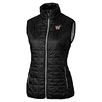 Gilet matelassé isolant entièrement zippé PrimaLoft Eco pour femme, noir, des Nationals de Washington City Connect Rainier
