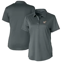 Women's Cutter & Buck  Gray Washington Nationals City Connect Prospect Textured Stretch Polo