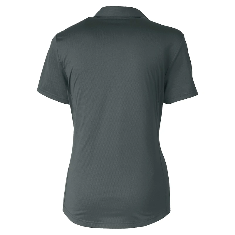 Women's Cutter & Buck Gray Washington Nationals City Connect Prospect Textured Stretch Polo