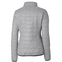 Women's Cutter & Buck Gray Washington Nationals Rainier PrimaLoft Eco Full-Zip Puffer Jacket