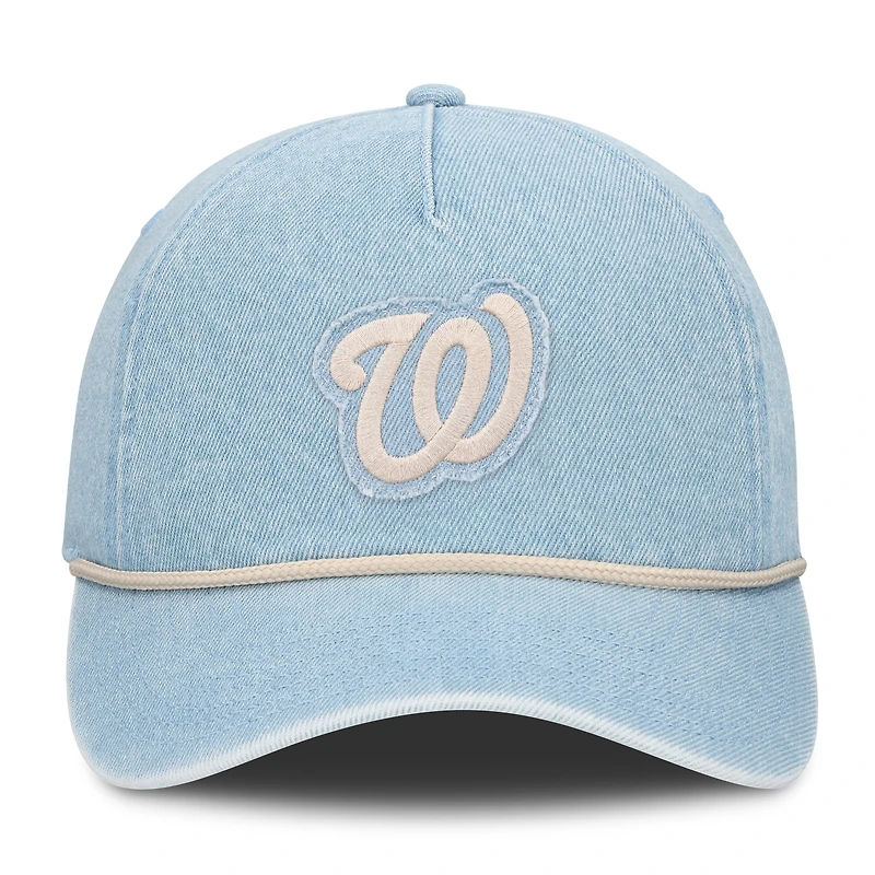 Women's Fanatics  Denim Washington Nationals Roped Adjustable Hat
