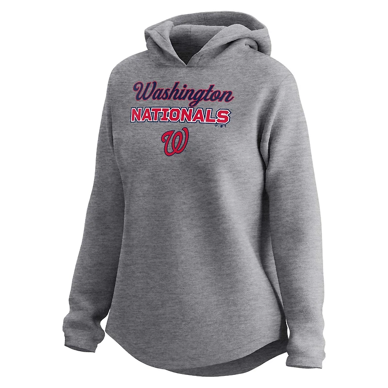 Women's Fanatics  Gray Washington Nationals Legacy Pullover Sweatshirt & Sweatpants Set
