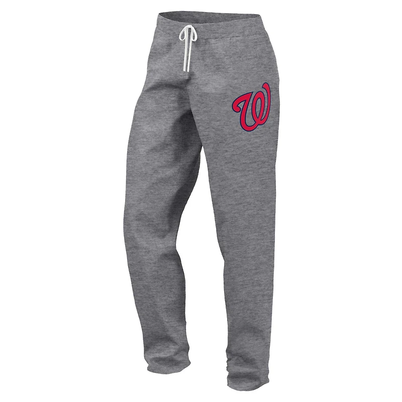 Women's Fanatics  Gray Washington Nationals Legacy Pullover Sweatshirt & Sweatpants Set