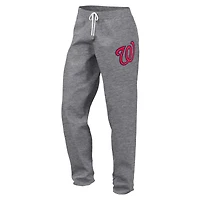 Women's Fanatics  Gray Washington Nationals Legacy Pullover Sweatshirt & Sweatpants Set