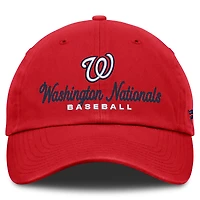 Casquette ajustable Fanatics rouge Washington Nationals Velocity pour femmes
