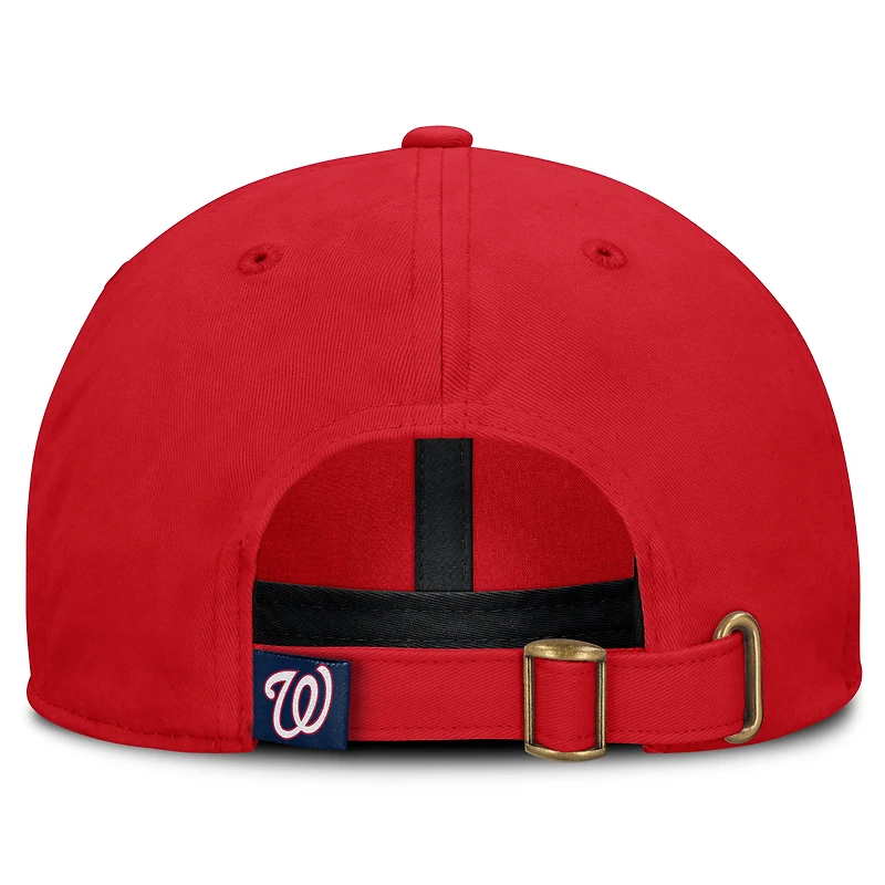 Casquette ajustable Fanatics rouge Washington Nationals Velocity pour femmes