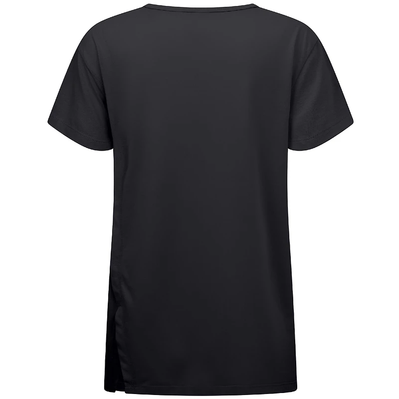 Women's Levelwear Black Washington Nationals Influx Team Arch T-Shirt