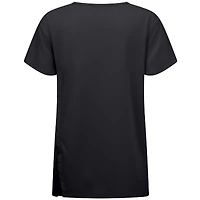 Women's Levelwear Black Washington Nationals Influx Team Arch T-Shirt