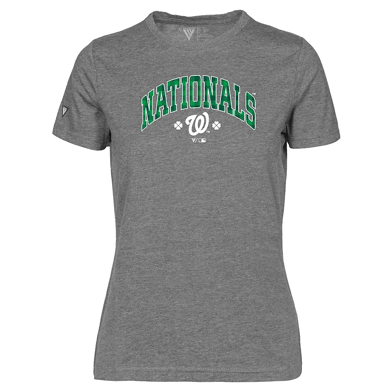 Women's Levelwear Washington Nationals St. Patrick's Day Maddox Plaid T-Shirt