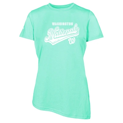 Women's Levelwear  Mint Washington Nationals Birch Sweep T-Shirt