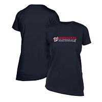 Women's Levelwear  Navy Washington Nationals Birch Chase T-Shirt