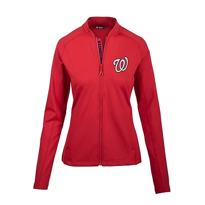 Women's Levelwear Red Washington Nationals Ezra Full-Zip Jacket