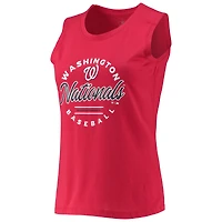 Débardeur rouge Levelwear Washington Nationals Macy pour femme