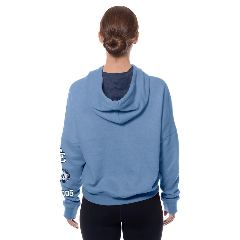 Women's New Era Blue Washington Nationals 2025 City Connect Pullover Hoodie
