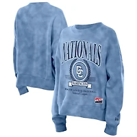 Sweat-shirt New Era bleu pour femme Washington Nationals 2025 City Connect