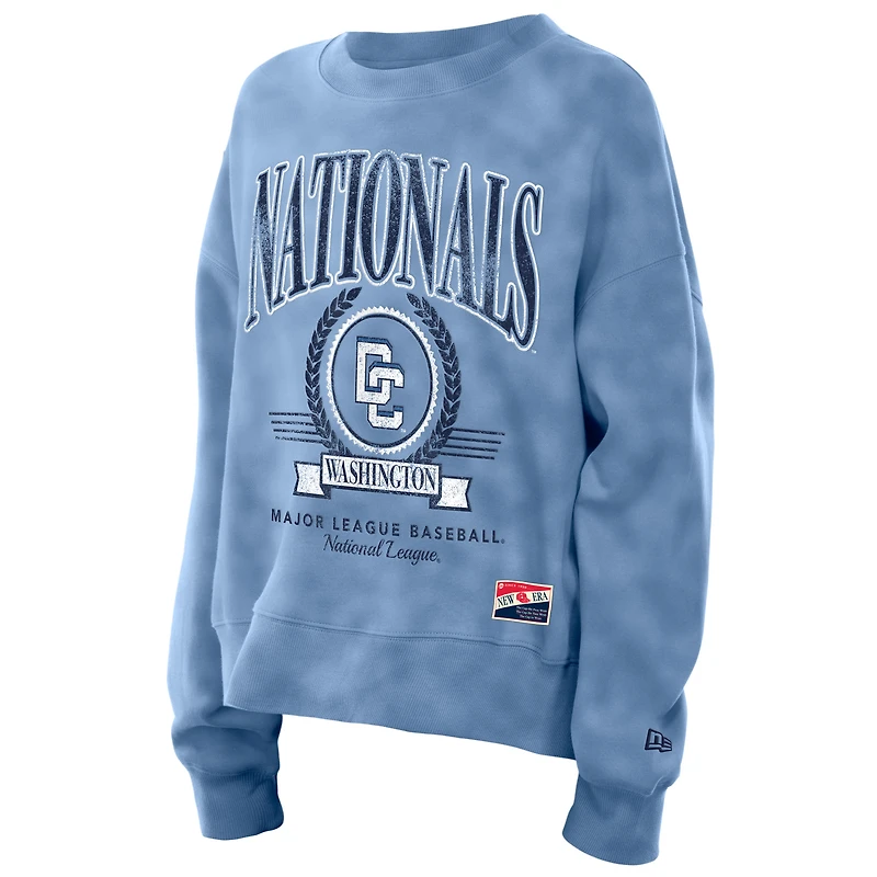 Sweat-shirt New Era bleu pour femme Washington Nationals 2025 City Connect