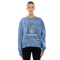 Sweat-shirt New Era bleu pour femme Washington Nationals 2025 City Connect