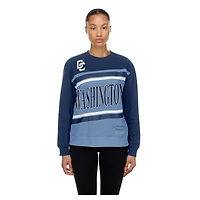 Sweat-shirt polaire New Era City Connect pour femme, bleu clair/marine, Washington Nationals, les jours de match.