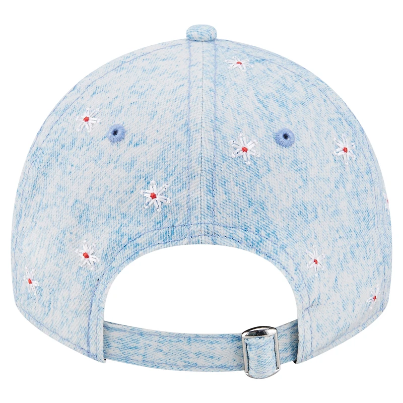Women's New Era Light Blue Washington Nationals Daisy All Over 9TWENTY Adjustable Hat