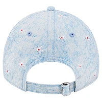 Women's New Era  Light Blue Washington Nationals Daisy All Over 9TWENTY Adjustable Hat