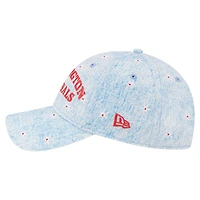 Women's New Era  Light Blue Washington Nationals Daisy All Over 9TWENTY Adjustable Hat
