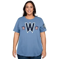 Women's New Era Powder Blue Washington Nationals 2025 City Connect Plus T-Shirt