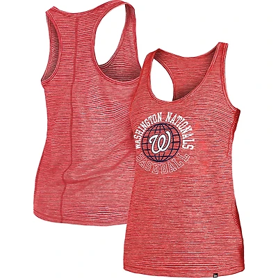 Women's New Era Red Washington Nationals Active Racerback Tank Top